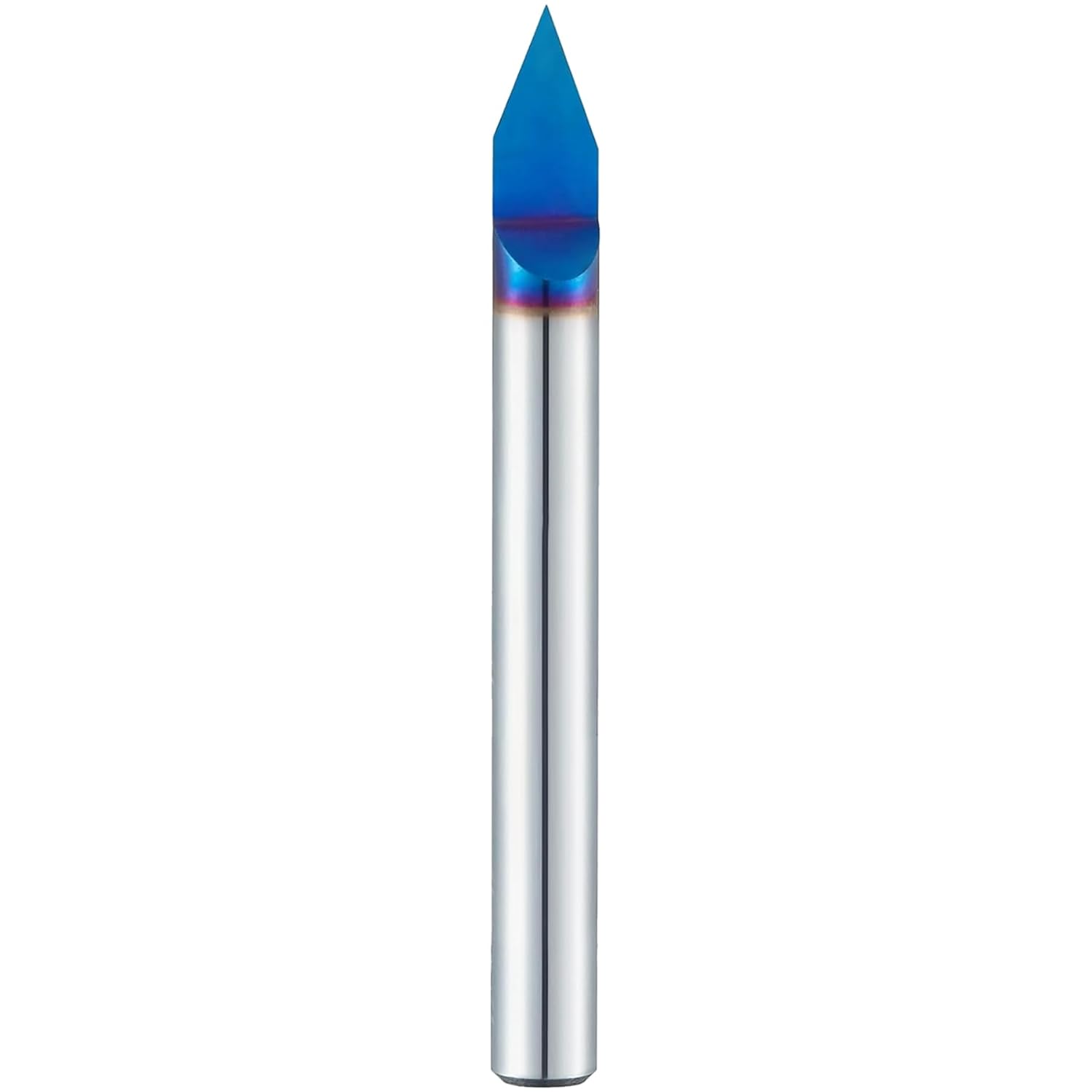 15 Degree V Groove Router Bit for CNC, Carbide V Groove Bit 0.005" Tip Width 1/4 Inch Shank with NACO Coated, CNC Carving Bits for Engraving and Signmaking Carving