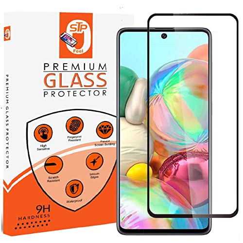 Image of STP FEEL Tempered Glass Compatible forPoco X3 / Poco X3 Pro | Edge to Edge Coverage Screen Protector Guard | Full Screen Protector (Pack of 1)