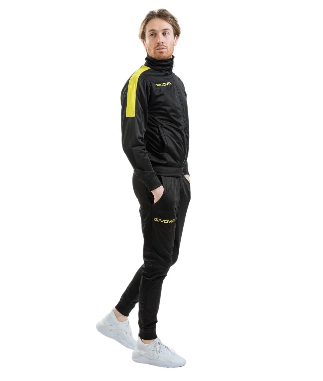 Givova REVOLUTION SUIT TRIACETATO BLACK/YELLOW Size XL