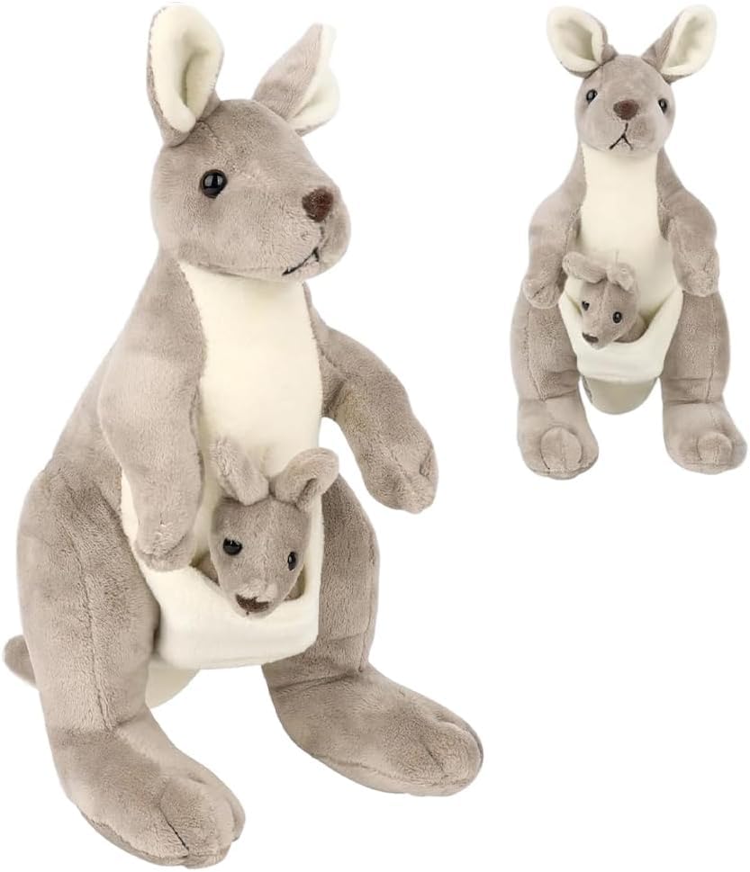 YANGUN Känguru Plüschtier Plüschtiere, 28cm Süßes...