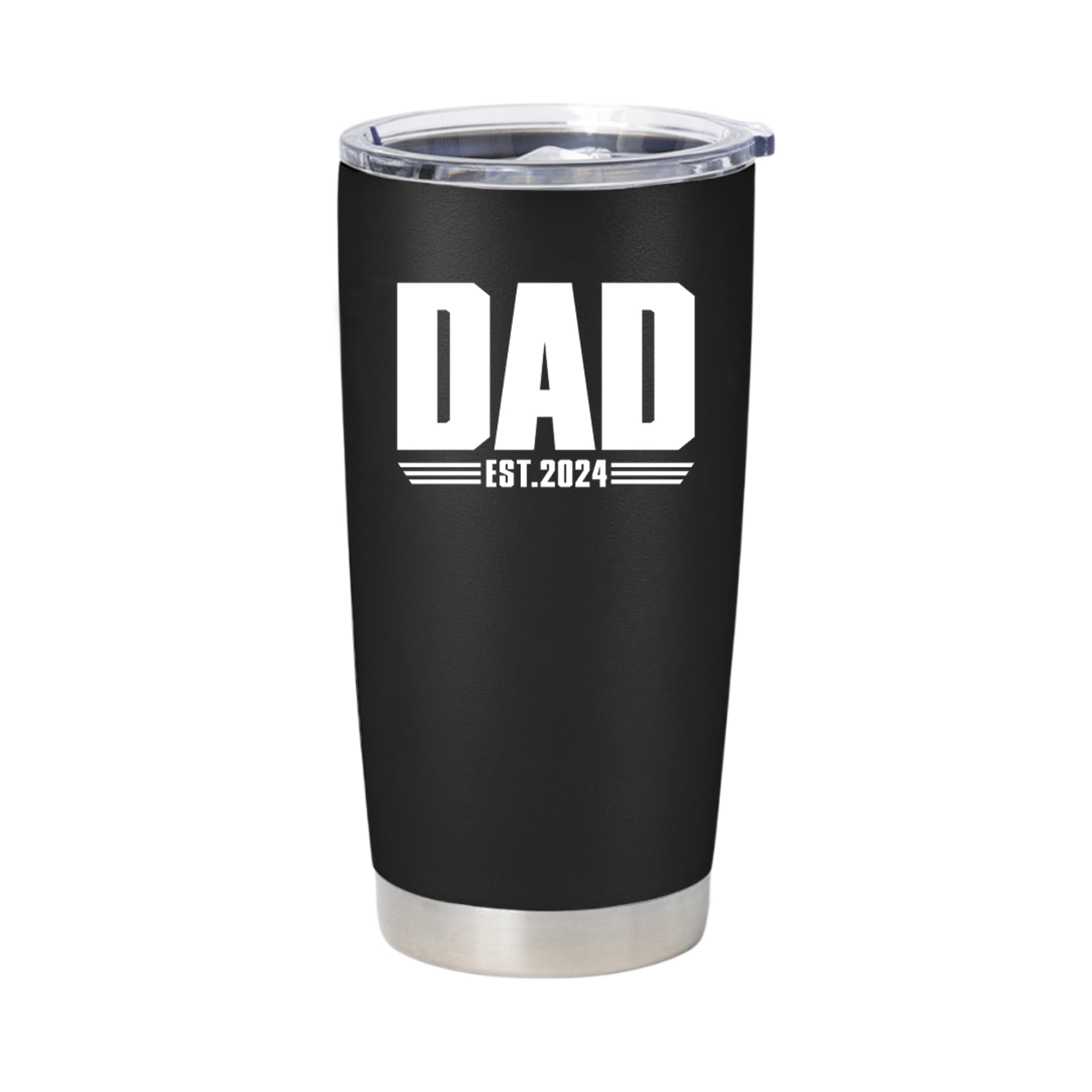 Vivulla68Promoted To Dad 2024 Tumbler, Dad Est 2024 Mug, Dad Established 2024 Coffee Cup, New Parents Gifts
