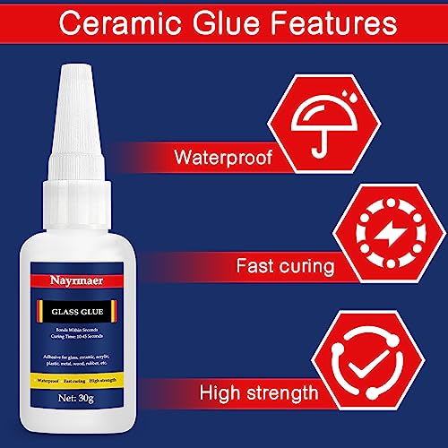 Nayrmaer JS-FT Glass Glue, 30G Clear Waterproof Acrylic Glue thumb #3