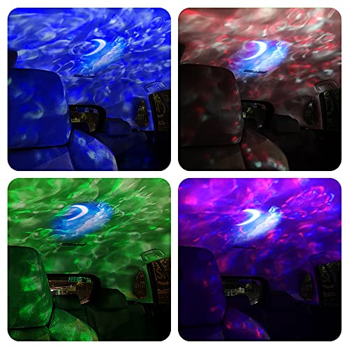 Gemmac Veilleuse Projecteur, 3-en-1 Projecteur Ciel Etoile Lumière LED Avec Télécommande Projecteur Galaxie Activé Son Veilleuse Etoile Projection Lampe Galaxie ​pour Chambre à Coucher, Cadeau, Fête