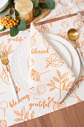 Servilletas de Tela Thanksgiving Pack de 6 20x20 pulg miniatura 6