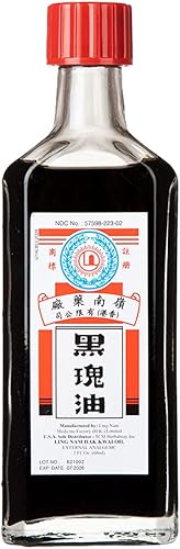 Miniatura 4 de Ling Nam Aceite de HAK Kwai, cepas simples para el dolor de espalda, contusiones, esguince analgésico externo, alivio de dolores musculares y