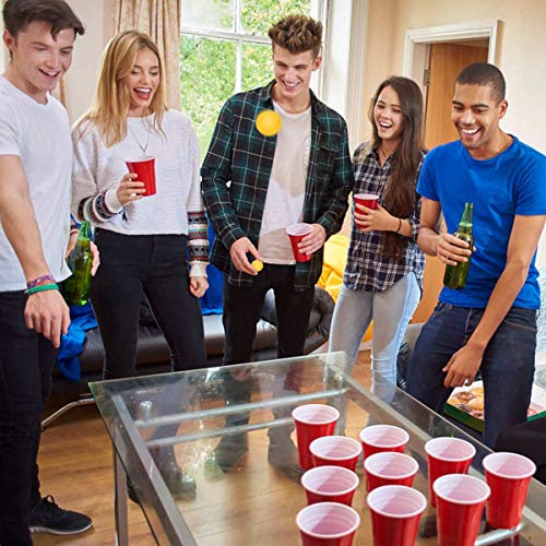 Champion Glass Trophy Beer Pong Set with 14 Cups and 2 Balls