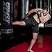 RDX MMA Gloves Noir, Maya Hide Leather, Ventilated Open D-Cut Palm, Padded Grappling Sparring Mitts, Cage Fighting Kickboxing Mixed Martial Arts Muay Thai Training, Punching Bag Pads Workout, Black