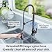 Tohlar Bronze Kitchen Faucet, Oil Rubbed Bronze Kitchen Faucet, Kitchen Faucet with Pull Down Sprayer, Antique Spring Single Handle Kitchen Sink Faucet with Deck Plate