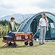 TIMBER RIDGE 300L Bollerwagen Faltbar XXXL Extra Lang mit Faltbarer Heckklappe Strandwagen mit Bremse Seitentasche Getränkehalter verstellbarem Griff, Gartenwagen Transportwagen für Alle Gelände