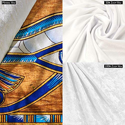 Image of ArtzFolio Egyptian Papyrus Depicting The Horus Eye Velvet Fabric Painting Tapestry Scroll Art Hanging 24inch x 18inch (60.9cms x 45.7cms)