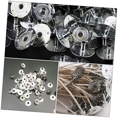 Bases para mechas de vela 1200 piezas TEHAUX metal miniatura 4