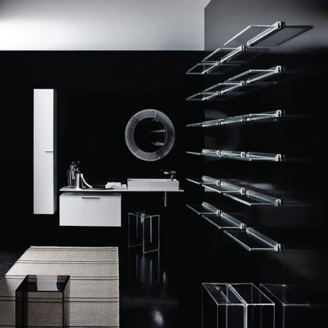 Kartell Shelfish Mensola, Cristallo Trasparente