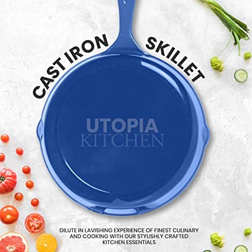 Utopia Kitchen Cast Iron Skillets 3 Piece Set - Thumbnail 3