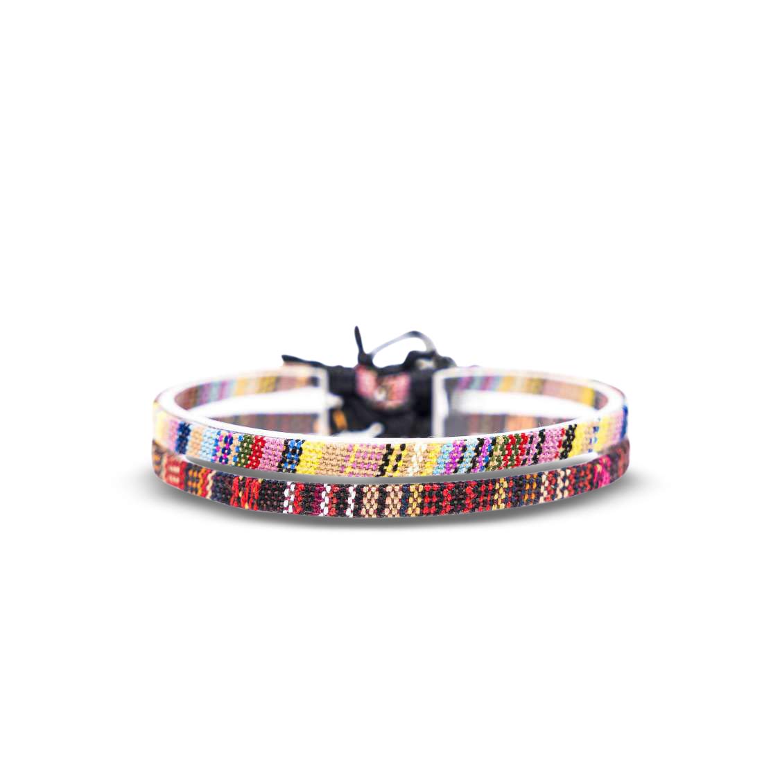 Made by Nami Conjunto de 2 Tobilleras Surferas Mujer y Hombre - Tobillera Fina Estilo Boho Hippie - Accesorios Festivales y Playa - Hechos a Mano - Resistente al Agua y Ajustable (Blanco y negro) — view 9