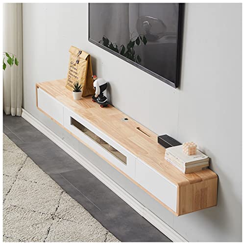 Meuble TV moderne pour salon étagère murale en métal rétroéclairée