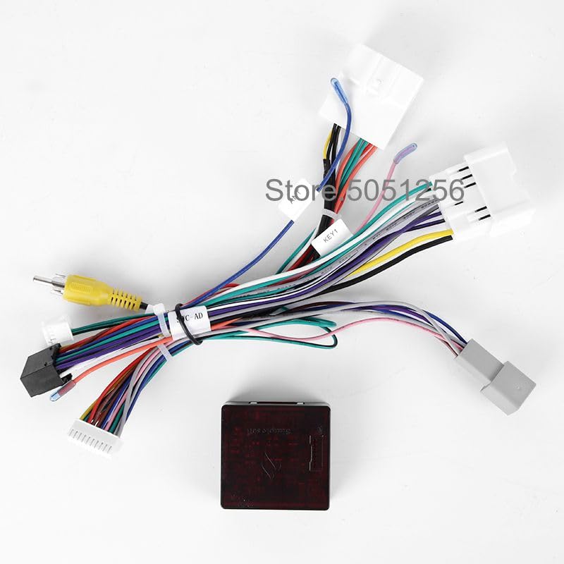 Car for Audio DVD Android 16PIN Power Cable Adapter with Canbus Box for Renault Captur Dacia Power Wiring Harness - (Color Name: Canbus)