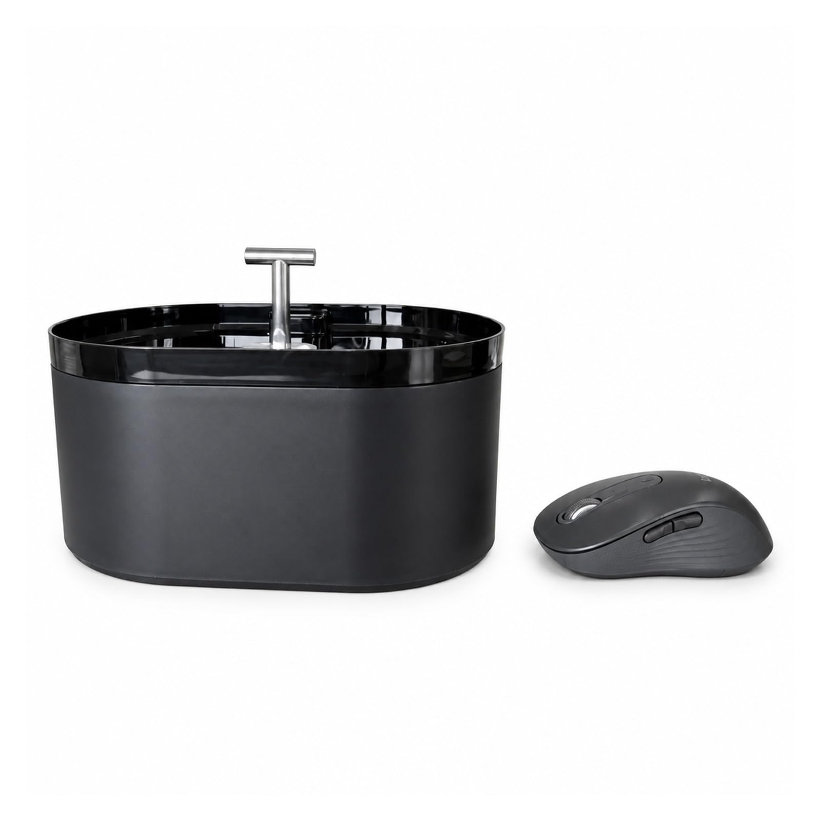 Fuente De Agua para Gatos, Consumición Automática 2,2 L | Plástico, Filtro Carbón Activado, Bomba Súper Silenciosa, Alimentada Por Carga, Con Dispensador(Water dispenser)
