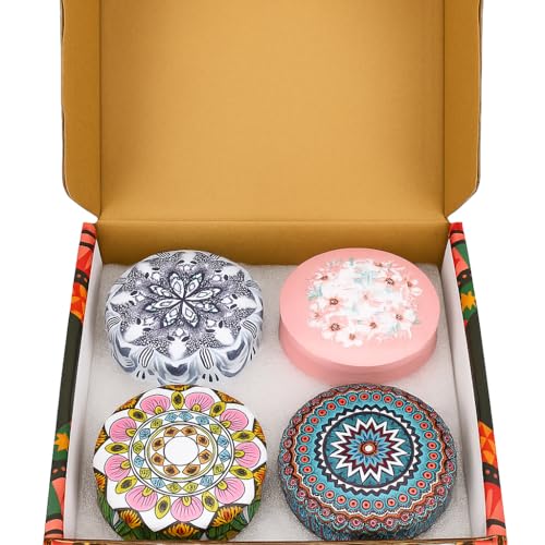 Scented Candle Gift Set in Decorative Tins