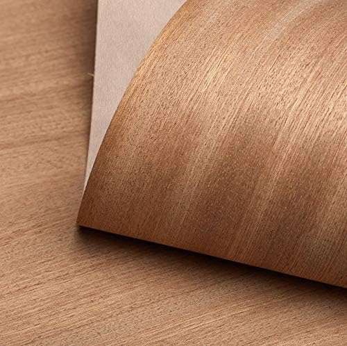 Edge Supply Mahogany 24 x 96-inch Flat Cut, 3M Peel and Stick Wood Veneer Sheet – Self-Adhesive Wood Veneer, A Grade, Smooth-Finished – Versatile for Furniture Restoration, Cabinetry & DIY Use