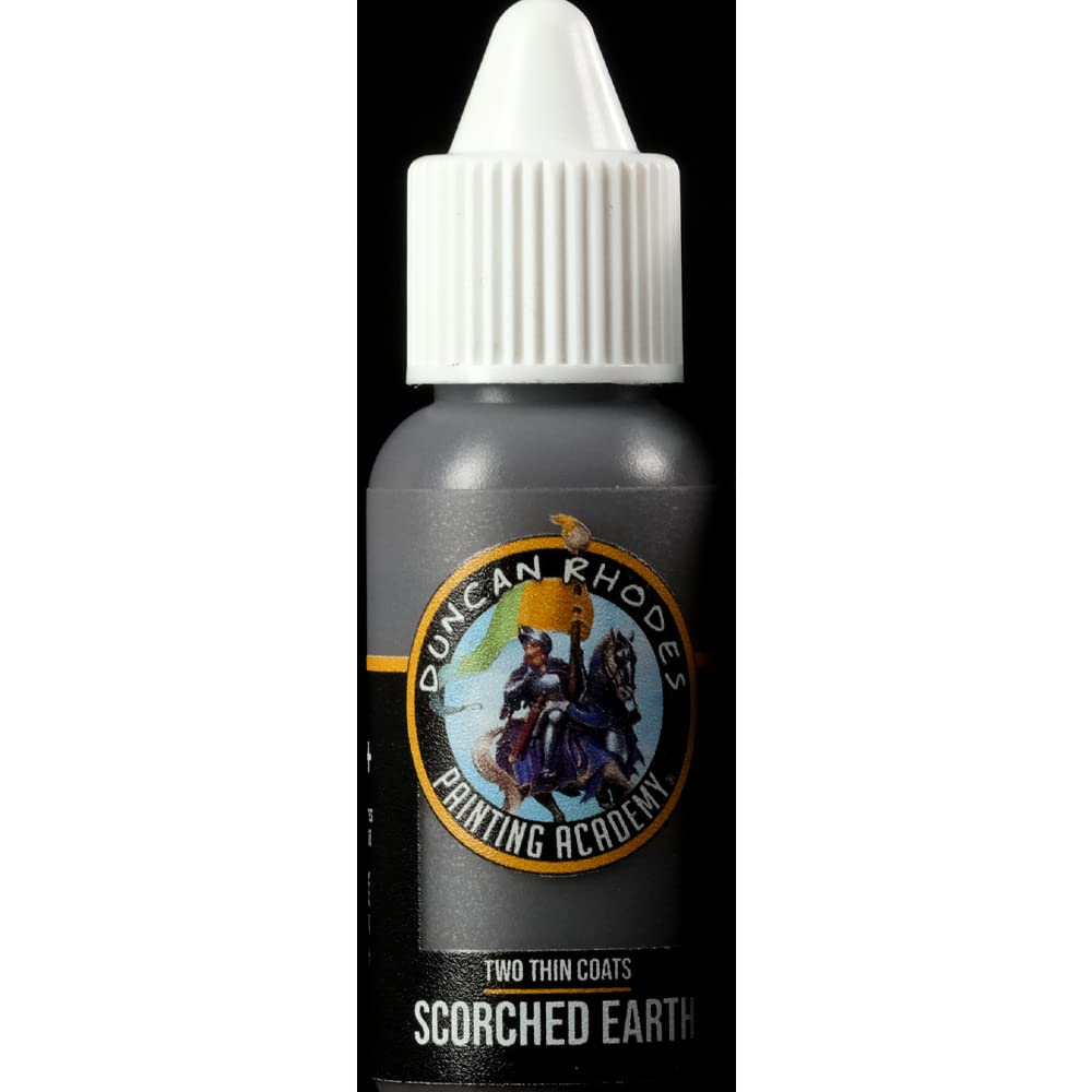Duncan Rhodes Painting Academy Two Thin Coats Hobby Paints 15ml (Scorched Earth)