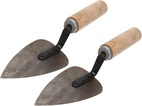 DOITOOL Paleta de barro de acero para montar a mano, 2 piezas