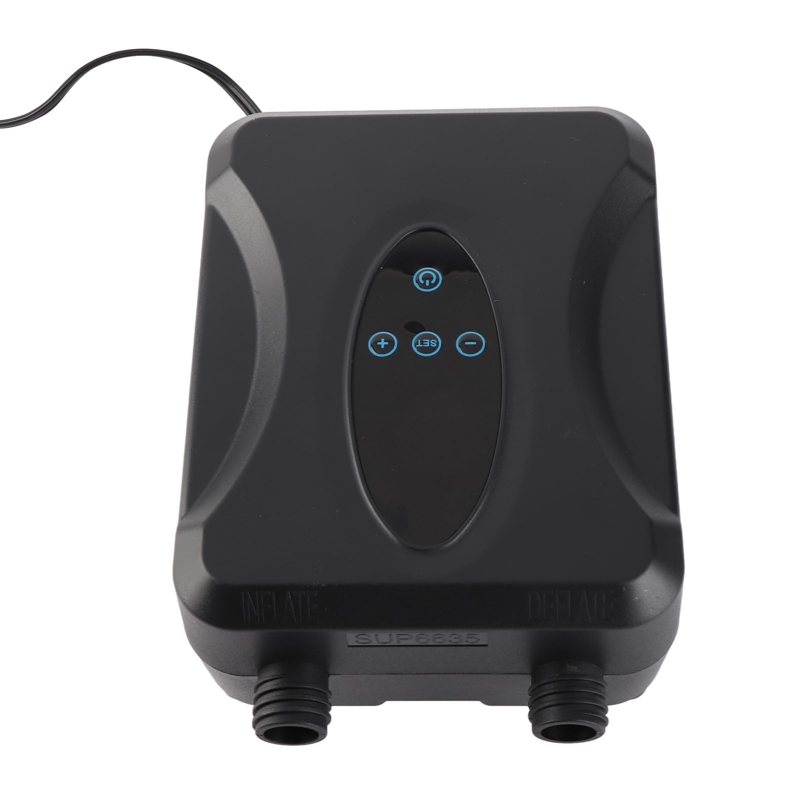 Kavolet SUP - Bomba eléctrica con asa, 20 PSI SUP, bomba de aire eléctrica, 12 V, portátil de alta presión con 6 boquillas, inflador y deflador para hinchables Stand Up Paddle Boards Kayak Barcos
