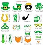 St. Patrick's Day Decorations Photo Props Saint Patricks Day Party Photo Booth Props Kit Lucky Day Friendship Themed Party Decor St. Patty Birthday Party Decoration Supplies 35 Pieces - Image 2