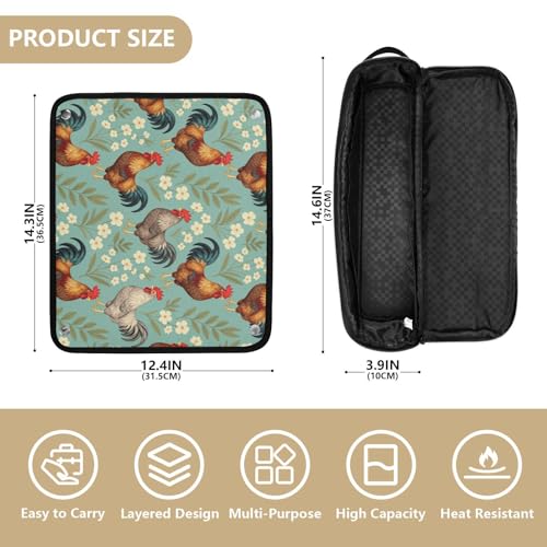 Bolsa de viaje para herramientas de cabello con tapete resistente al calor miniatura 4
