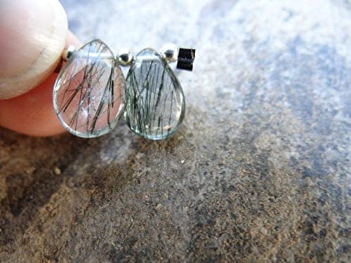 Quartz rutilé vert LKBEADS pour créer des boucles d'oreilles d'été