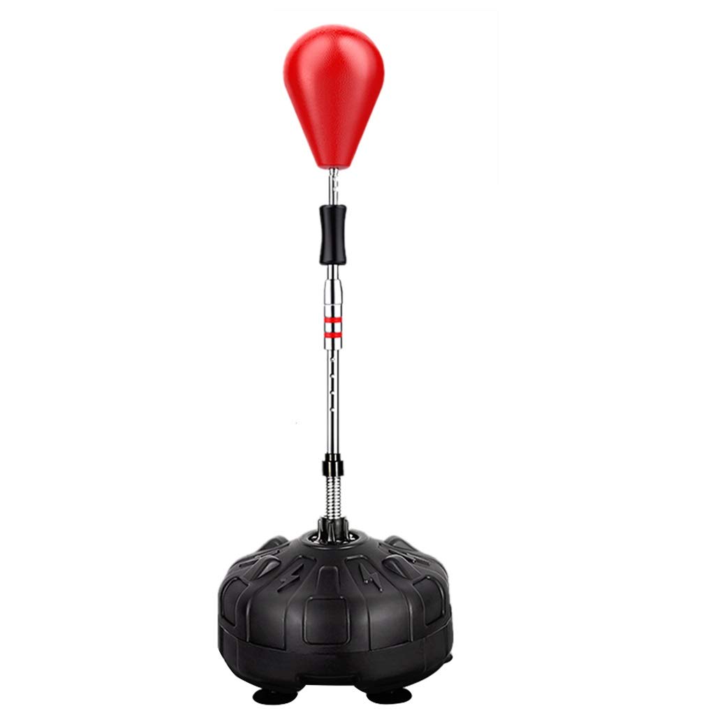 Full 90 Boxing Speed Ball Dodge Training Equipment Children's Boxing Training Equipment Adult Sandbags Home Sports Equipment (Color : Red, Size : 120-160cm)