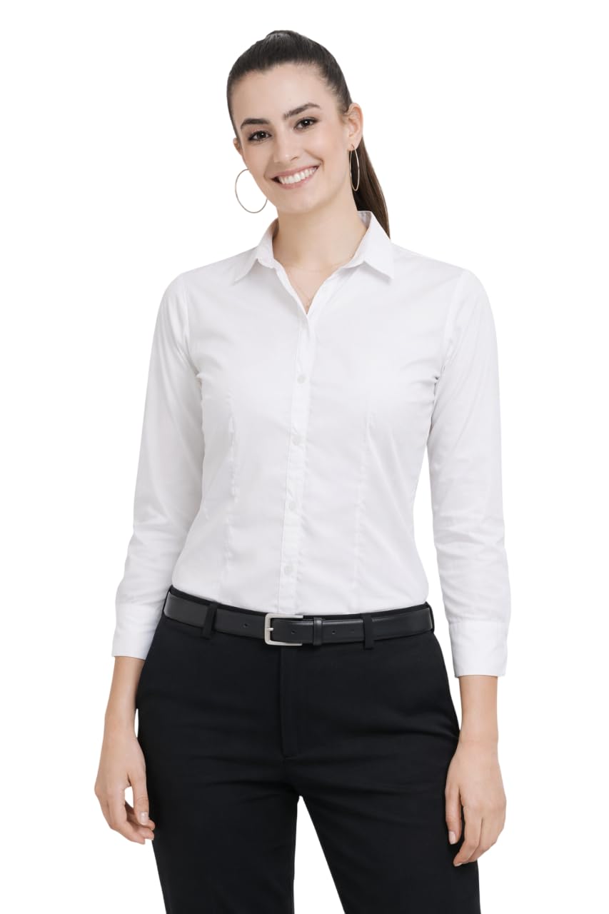 Women Full Sleeve Stylish Western Official Formal Shirts Regular fit Shirts for Women-image-44