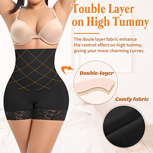 Image of Womens Slip Shorts for Under Dress Seamless Shapewear Boyshorts Tummy Control Panties Shaping Shorts