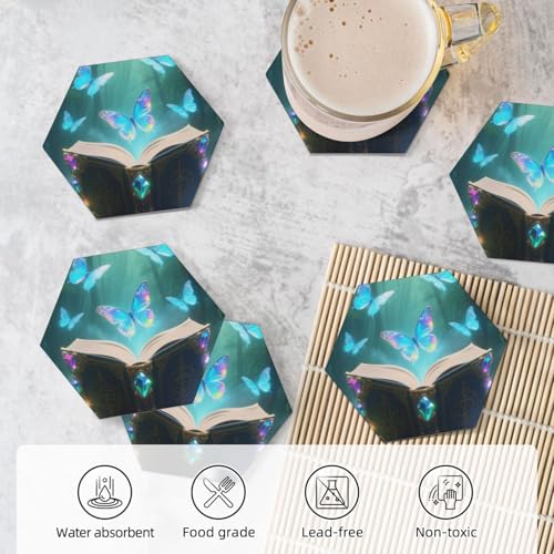 Dessous de verre de table en céramique de qualité supérieure avec support noir - 6