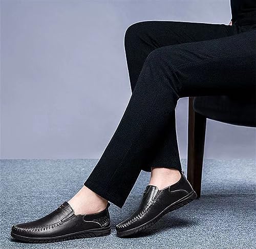 Moccasins Low Top Flat Heel Loafers for Men's Classic Business Oxfords Lightweight Slip on Soft Sole Drive Dress Shoes Comfort Lined Formal Shoes3