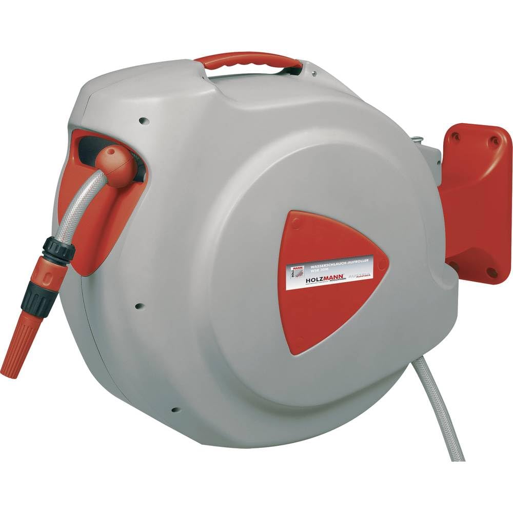 Holzmann Maschinen WSR30M 12.7 mm 30 m 1/2 Zoll 1 St. Rot, Grau Gartenschlauchaufroller