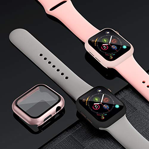 [Pacote com 3] Charlam compatível com Apple Watch 40 mm, capa protetora de cobertura total resistent