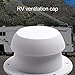 greatdaily Cubierta para ventilación de techo de caravana, plástico ABS, color blanco, 34,5 x 71,5 x 80 mm