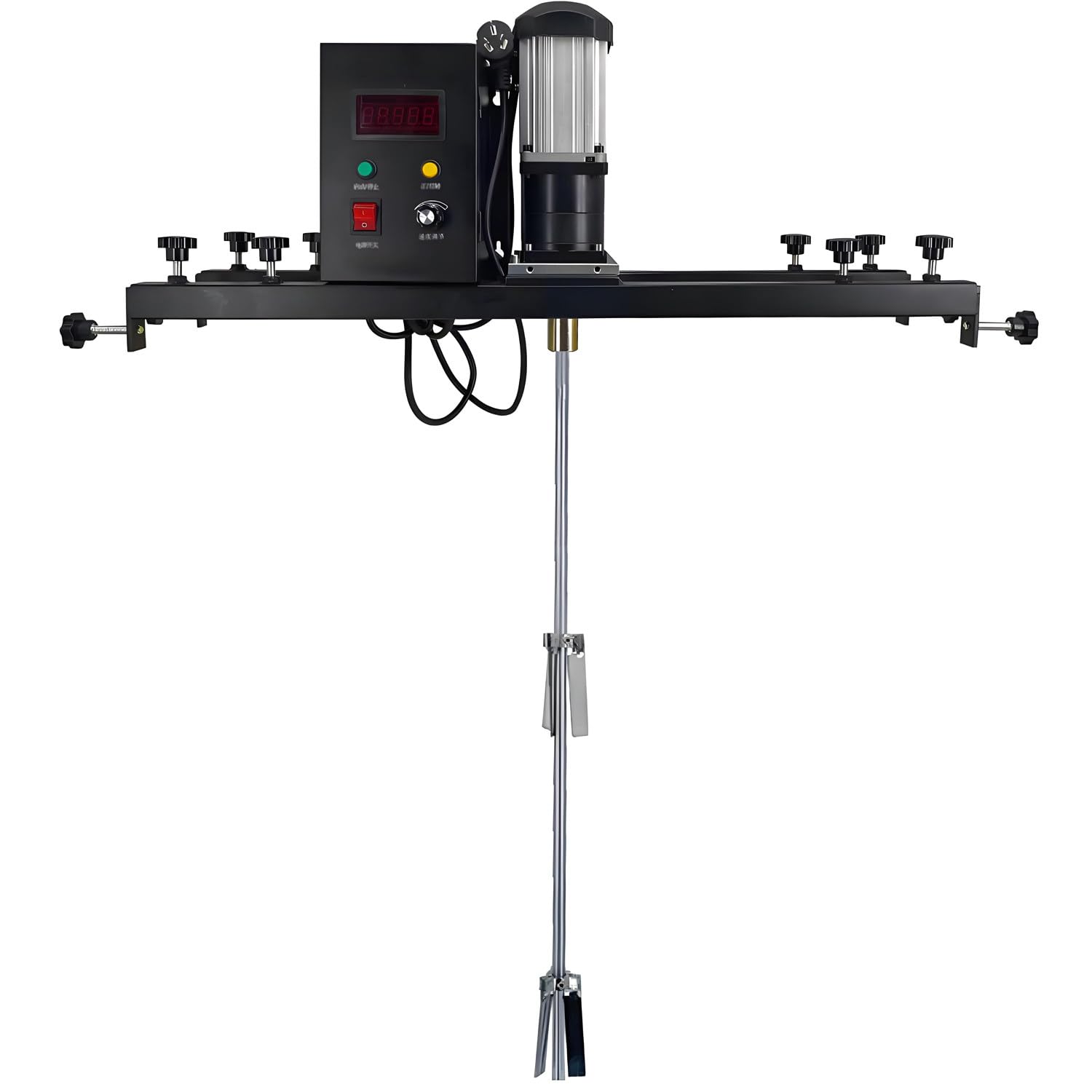 YNBSHGAA Commercial IBC Stirring Machine, Electric Paint Mixer with Support Hanger, Efficient Ink Dissolver Agitator for IBC Barrel Drum Paint Mixing, 980W,A