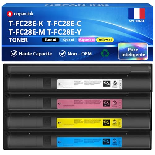 Toner Toshiba T-FC28E compatible pack 4 pour rapports et documents pro
