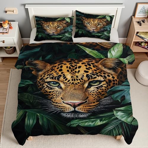 Housse couette en microfibre douce 220x240 pour lit double 3 pièces