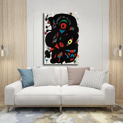 Joan Miro Impression sur toile Strindbergmappen pour salon et bureau - 6