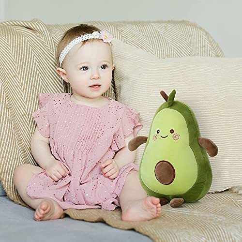Niuniu Daddy Avocado Stuffed Animal 11.5 Inch Plushies Squishy Snuggle Plush Toys Soft Kawaii Food Shaped Plushie Fruit Series Hugging Pillow For Kids/Toddlers/Teen #TOP6