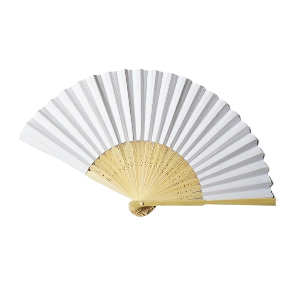 Jobaojiang Customizable Folding Paper Fans – Personalized(5112 Personalise,30PCS)