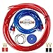 Kabelsatz Subwoofer Auto Kfz Verstärker Kabelsatz Anschluss Set 10GA Subwoofer Kabel Set Car Audio Cable 800w Verstärker Endstufe Kabel Set 4,5 m für Car Audio Wire Stromkabel Endstufen Verbinder