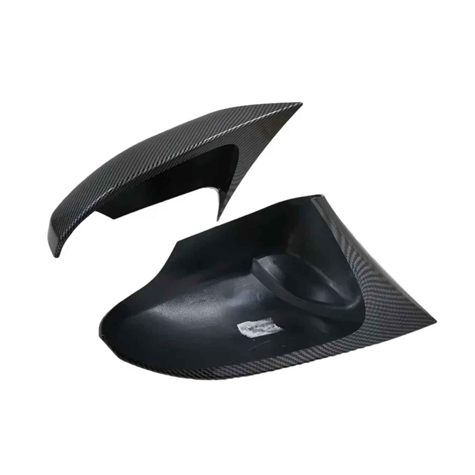 2 Stück kompatibel mit Toyota Yaris 2012–2020 Rückspiegelgehäuse Shell Cover Cap Deckel Autoteile | Bright black