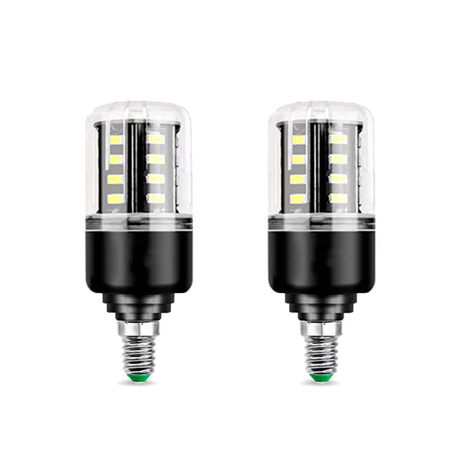 Ampoule LED maïs 3,5 W, 28 LED 5736 SMD, Ampoule Blanc Froid 6000 K sans Scintillement, 360° ; Ampoule maïs à Base d'angle Faisceau, Lampe LED Non dimmable, Paquet 2