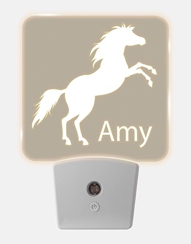 Miniatura 26 de Luces nocturnas personalizadas enchufables a la pared para dormitorio de niños con sensor de encendido/apagado automático, luz nocturna LED blanca