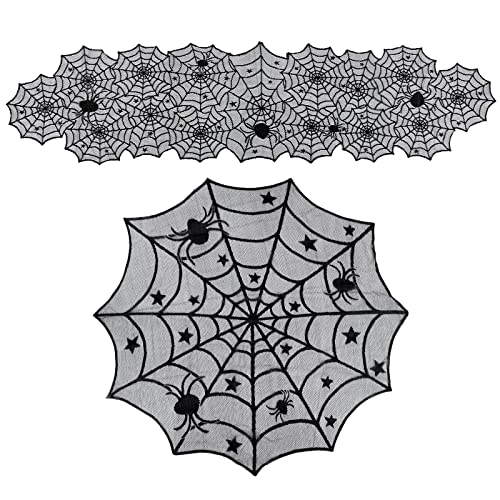 2 Pezzi Tovaglie con Decorazioni di Halloween Tovaglia Rotonda in...