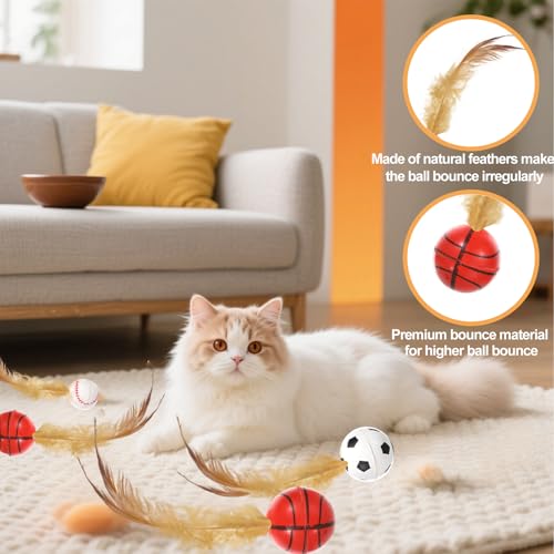 Bull Tiger Prestige Lot de 6 balles rebondissantes Giantree pour chat – vue 4