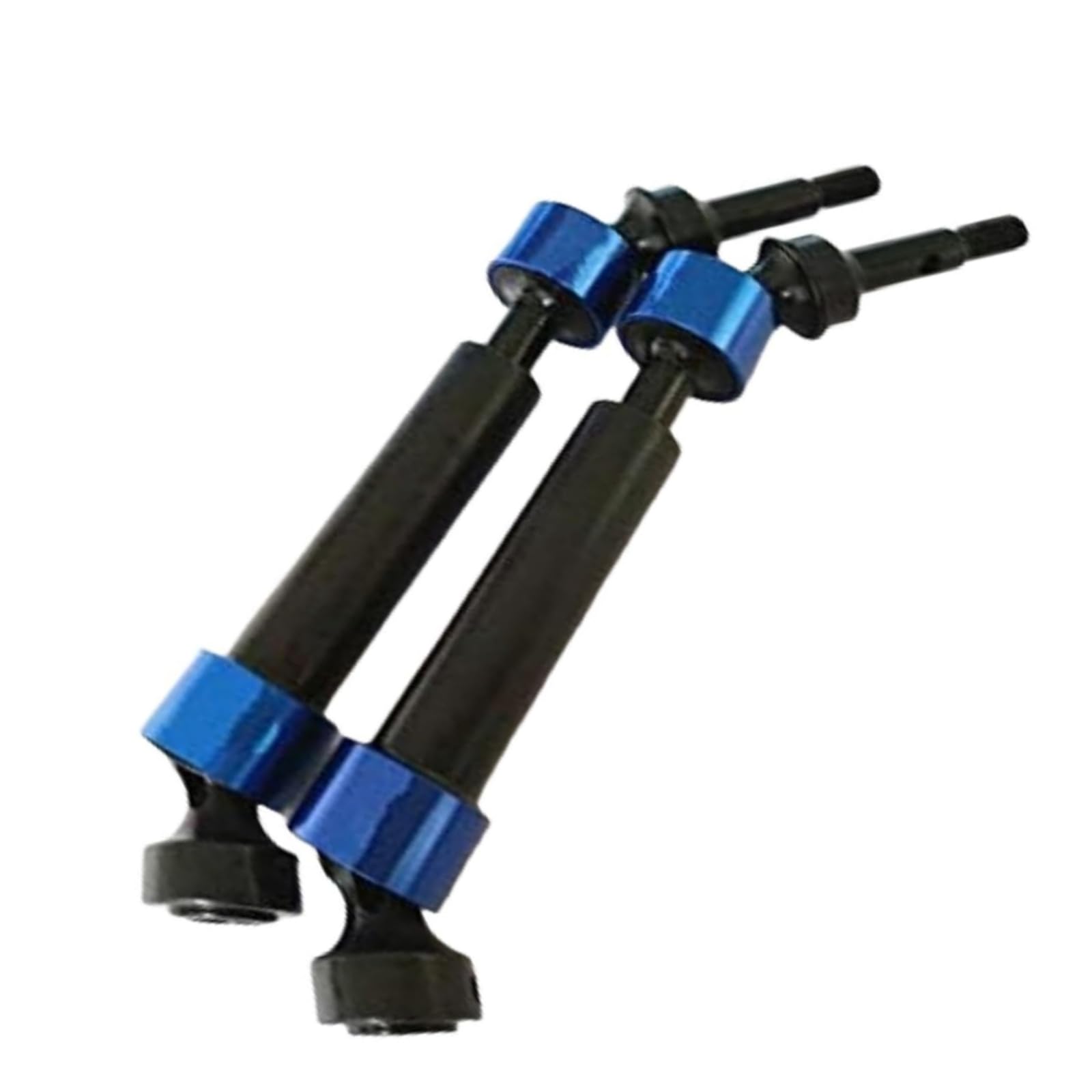 AFDHGS Heavy Duty CVD Driveshaft Axles for Traxxas 1/10 E-Revo, Summit, E-MAXX, T-MAXX - 5451X Compatible - Steel Construction with Aluminum Rings (Not for E-Revo 2.0)(Blue)